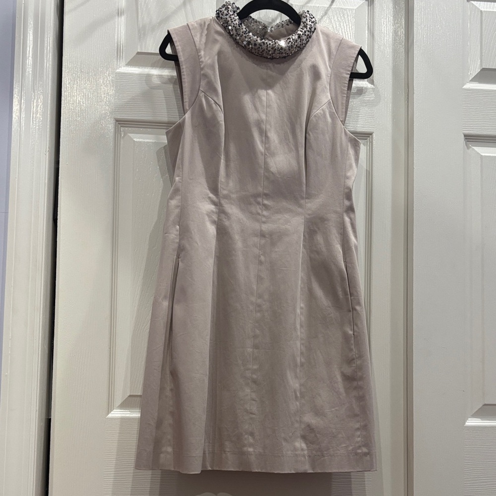 French Connection mauve Embellished Mini Dress